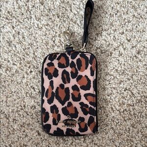 Kate Spade Brown and Black Leopard Print Clutch